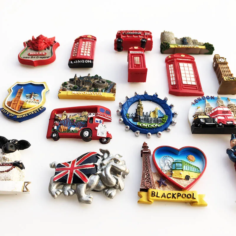 3D Fridge Magnets magnetic fridge magnets magnetic sticker magnetic fridge stickers refrigerator decor Europe UK England London Tourism Souvenir Refrigerator Magnets Sticker Collection Handicraft Decoration