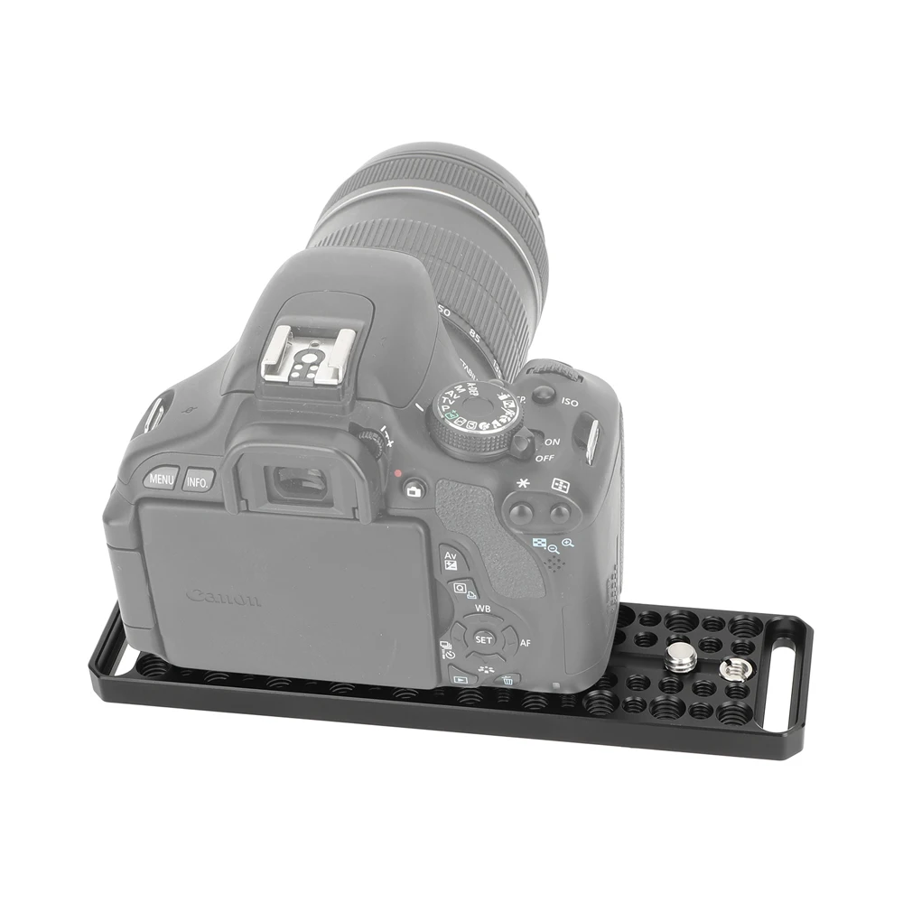 Switching Plate Camera Mounting Cheese Plate With Multiple 1/4"-20 & 3/8"-16 Thr