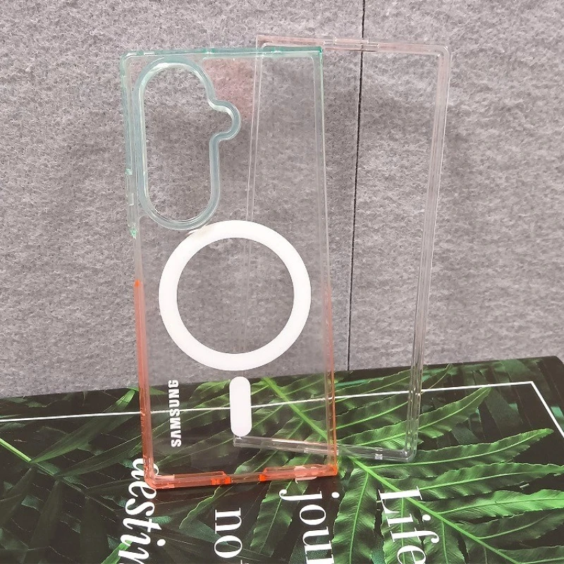 Magnetic Gradient Clear Case with MagSafe Wireless Charging Compatibility - 2-Piece Set