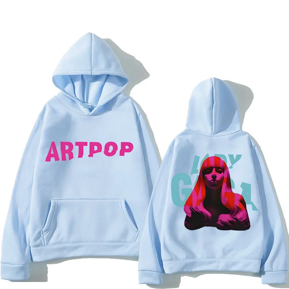 Lady Gaga Hoodie Double-sided Printing Comfortable Aesthetic Sweatshirts With Hooded Gothic Clothing Moletom Hip Hop Pullovers 3