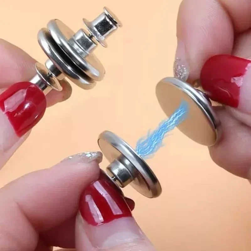 10/2PCS Curtain Fasteners Magnetic Curtain Closed Button Adjustment Magnet Close Buckle Detachable Buttons Home Decor