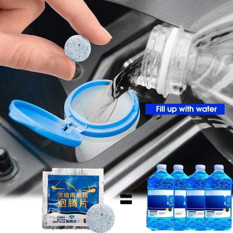 

Wiperfine Ultra Concentrated Glass Water Effervescent Tablets Car Windshield Cleaner Car Vehicles Windshield Solid Soap Piece