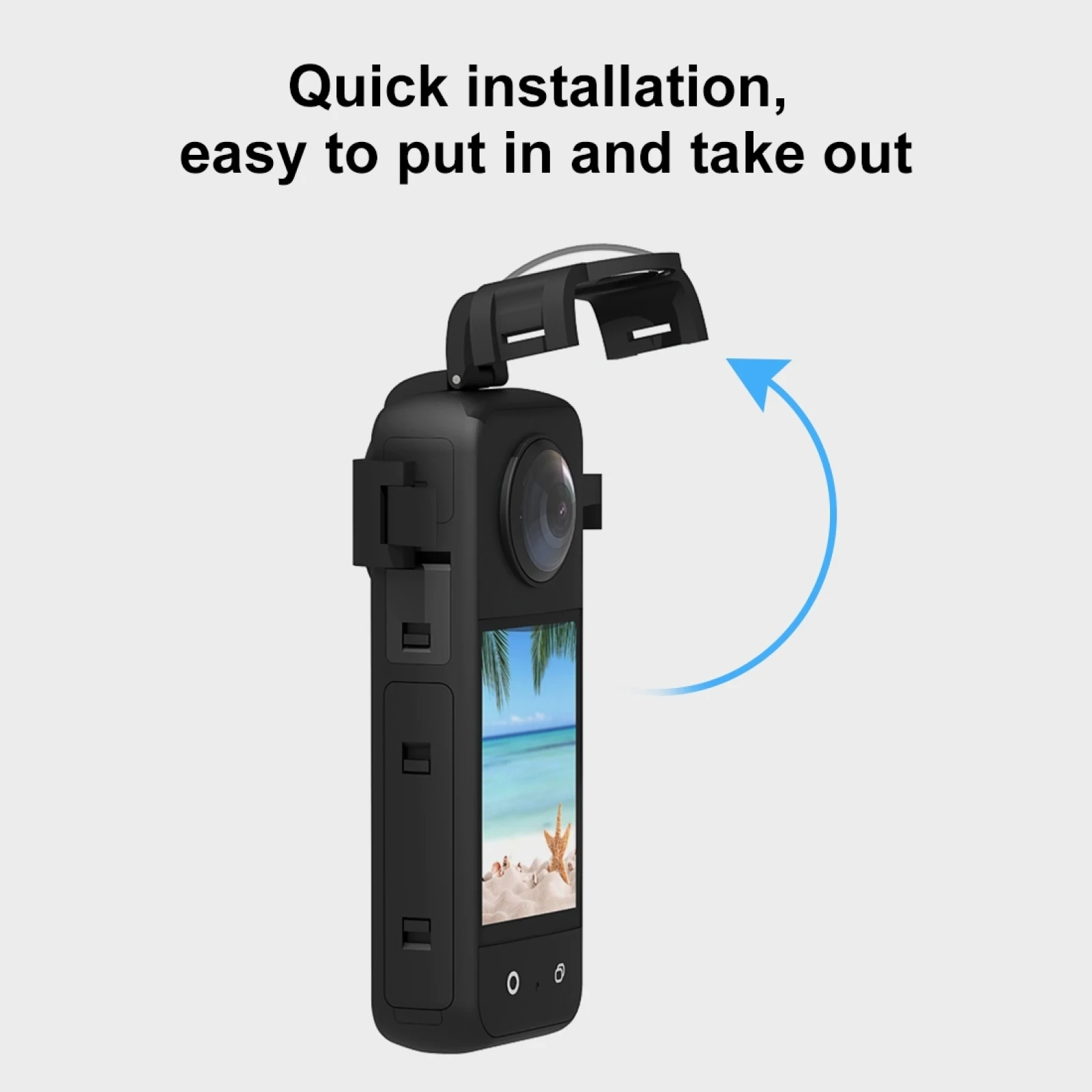 Фото Портативная Защита объектива от царапин PULUZ для объектива камеры Insta360 X3 Защитная крышка объектива аксессуары №5