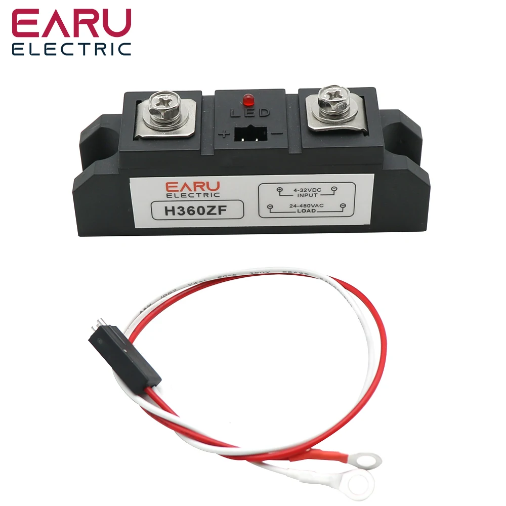 Industrial Solid State Relay SSR Module Single Phase Input 3-32VDC Output 24-480