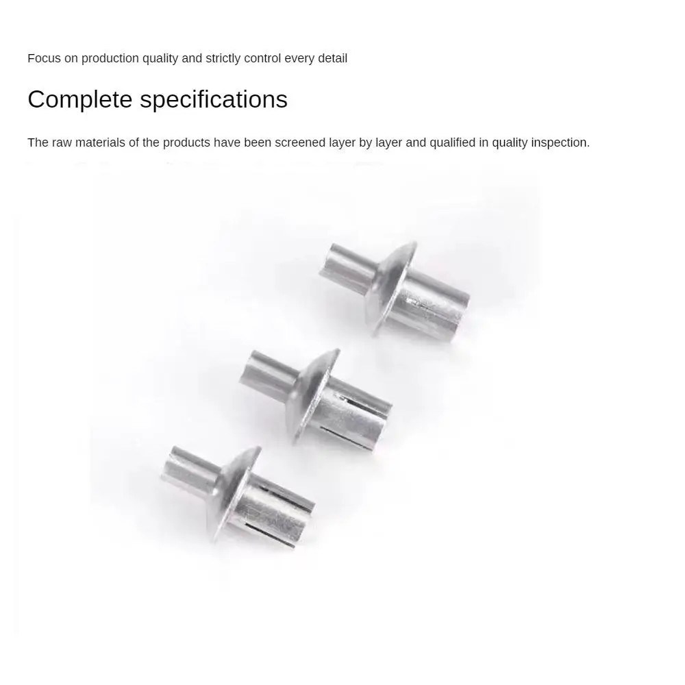 Description Picture 2 of item5-50PCS Hammer Drive Expansion Rivets Percussion Expansion Aluminum Nail Head Piercing Knock Type Small Tapping Screws Fasteners