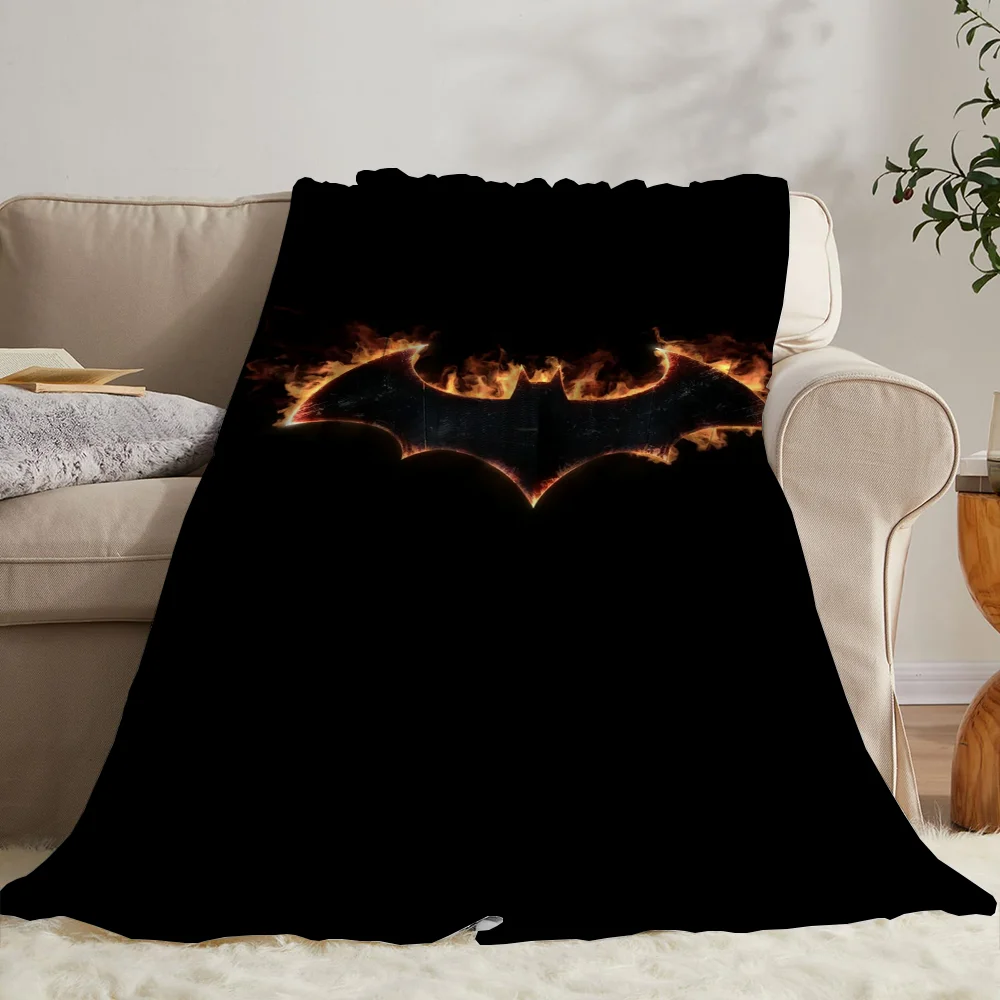 Batmans Fluffy Soft Blankets Characters Summer Blanket Bed Throws Blankets for Sofa Luxury Bedding Knitted Plaid Home Interior hand knitted blanket