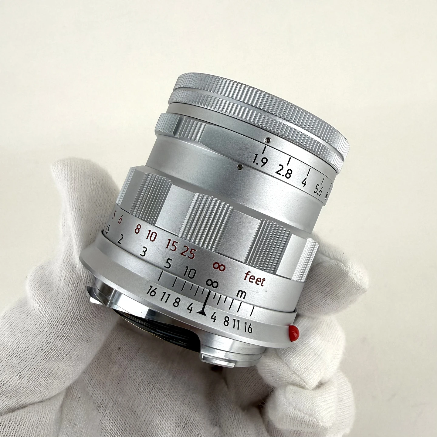 라이트 렌즈 랩 50mm f1.9 렌즈 Dallmeyer Rigid-ZS6 크롬 비구면 렌즈 (라이카 M M6 M7 M9 M10P M11 M240 용)