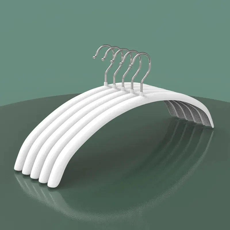 Clothes Hanger Storage Hanger 5PCS Impregnated Plastic Semi-circle Adult Clothes Hanging No Trace Non-slip Bolting Clothes