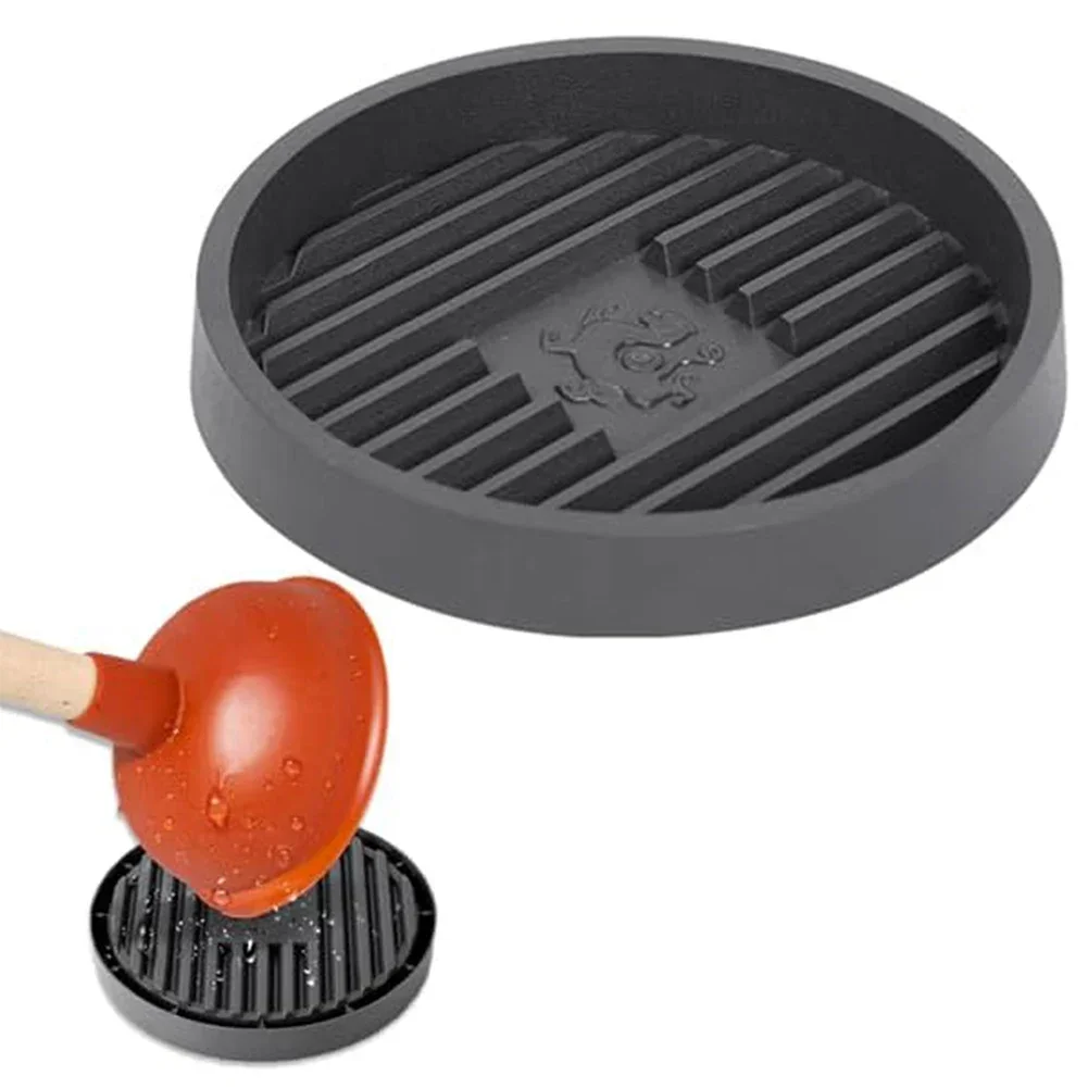 Toilet Plunger Mats Toilet Plunger Holder Stand Wicks Water Tray Mat Bathroom Accessories