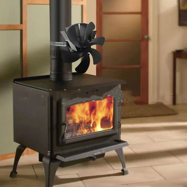 Multi-colored 4 Blade Fireplace Fan High Temperature Magnet Wall Mount For  Log Wood Burner Quiet Efficient Household Fireplaces - AliExpress