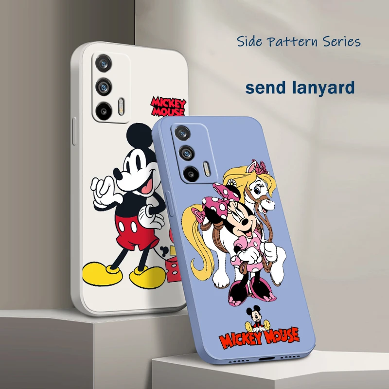 

Mickey Minne Have Fun For OPPO Reno 9 8 7 6 5 4 Z SE Pro Plus Lite Lite Liquid Rope Silicone Soft Phone Case