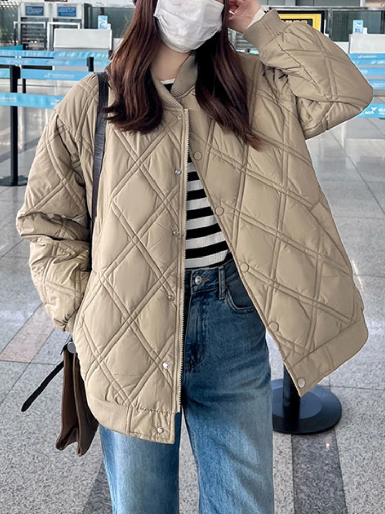 Modigirl  Autumn Winter British Shorts Jackets Woman 2024 Stand Collar Button-embellished Outerwears Coat clothes for women