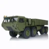 HG 8*8 Chasis 1/12 RC US Military Truck Metal Model 2.4G Radio Servo Motor P801 Gift Toys 6