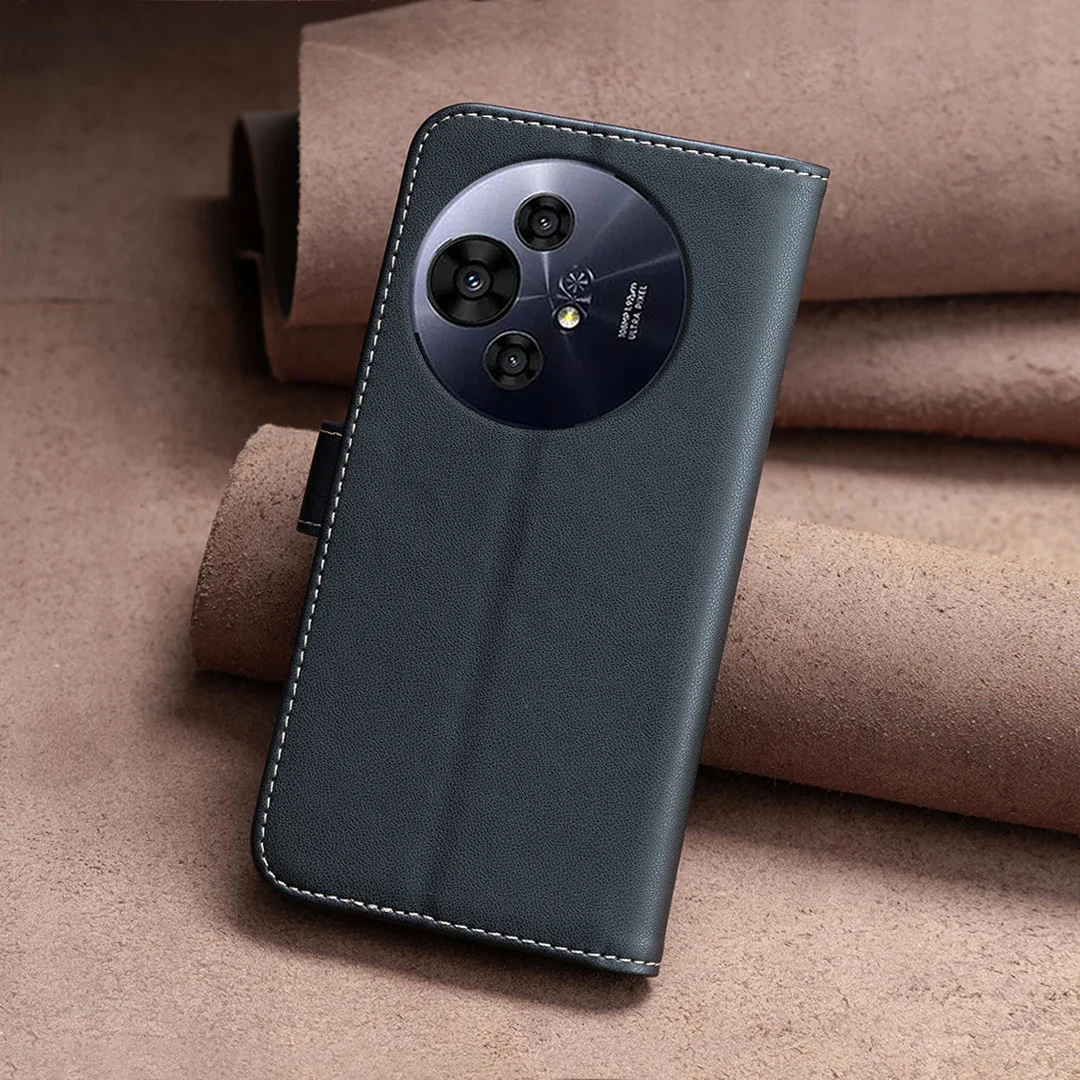 Premium Flip Leather Wallet Case with Magnetic Closure