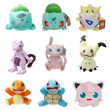 Squirtle Jigglypuff Peluche Plush Toys Charizard Marill Bulbasaur Stuffed Dolls Cartoon Dolls Kawaii Birthday Gift 1
