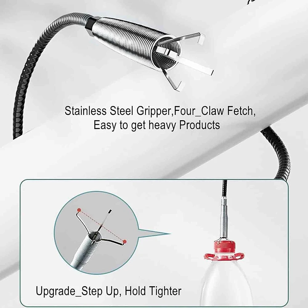 Sewer Pipe Unblocker Snake Spring Dredging Tool 60/90/160/200/300cm for Kitchen Bathroom Sewer Cleaning