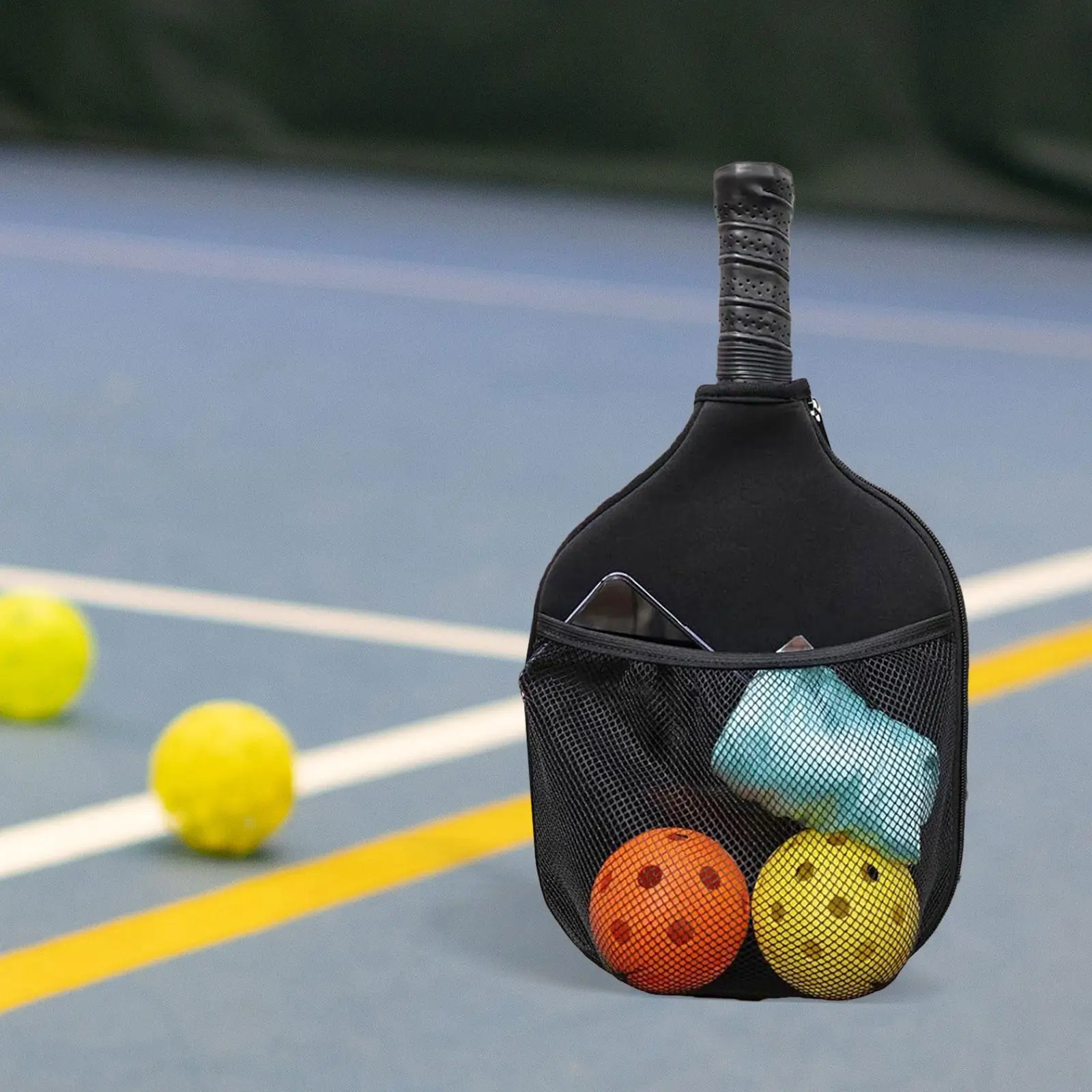 Pickleball Paddle Bag Carrying Case for Men Women Crossbody Bag for Outdoor