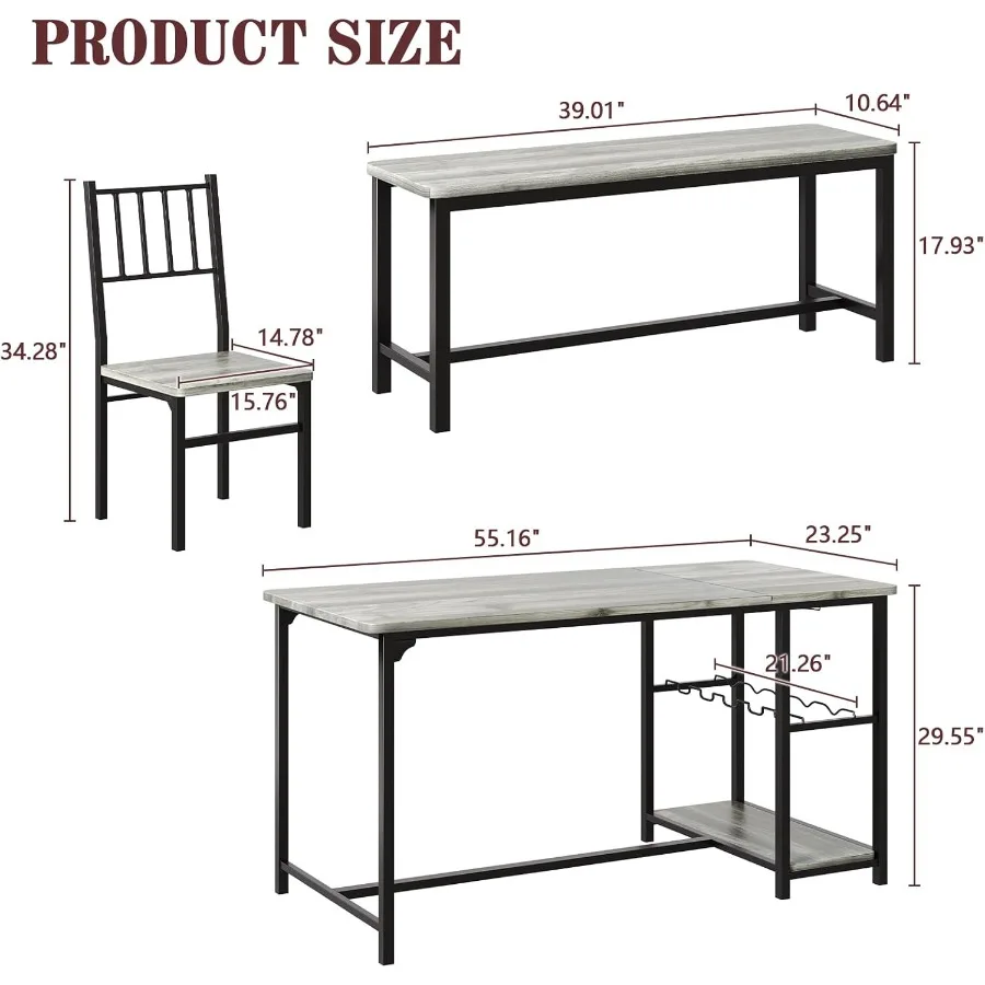 Dining Room Table Set for 4 2