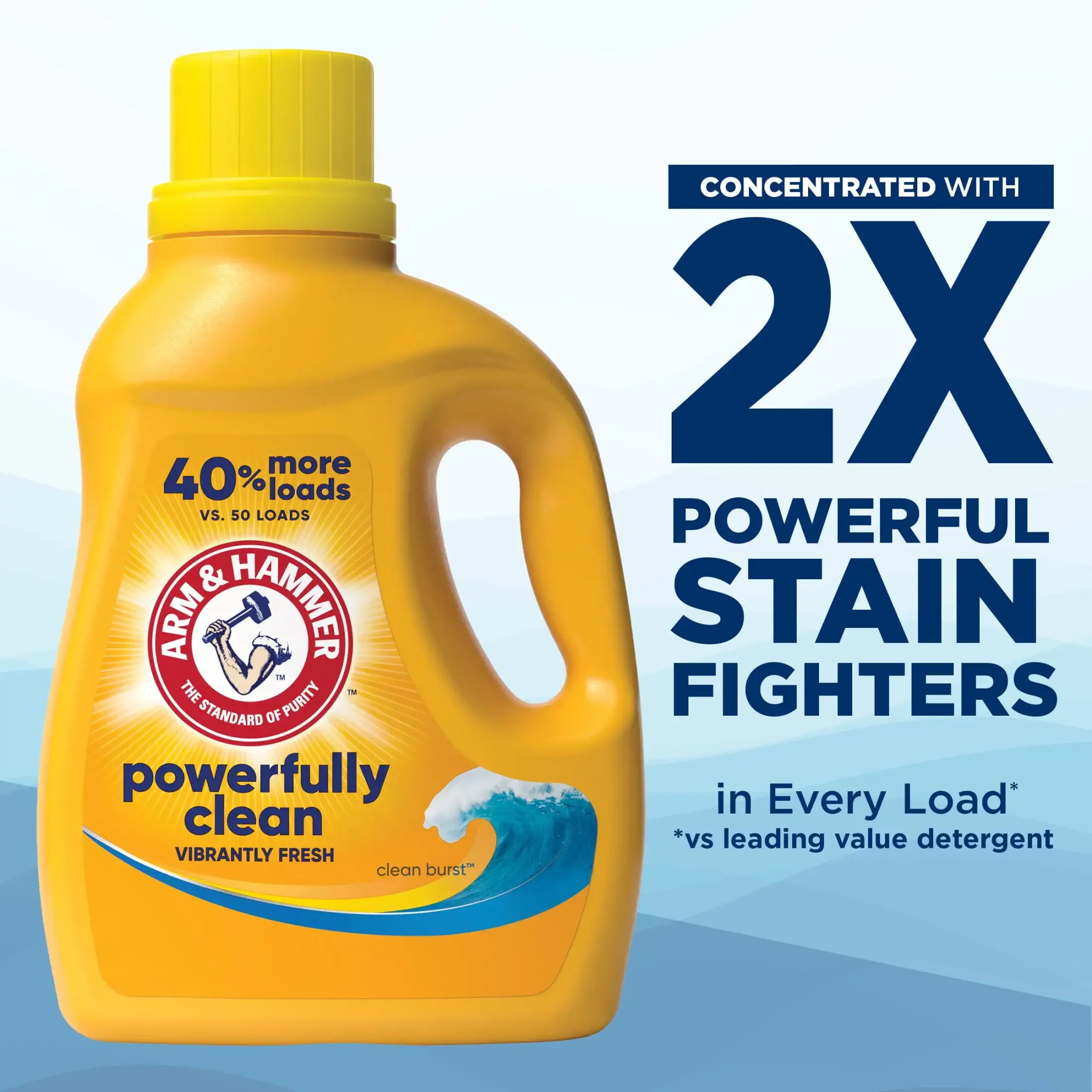 Liquid Laundry Detergent Soap Clean Burst Fresh 33 Fl Oz 33 Loads Remove Stubborn Dirt and Odors Clean Rinse 5