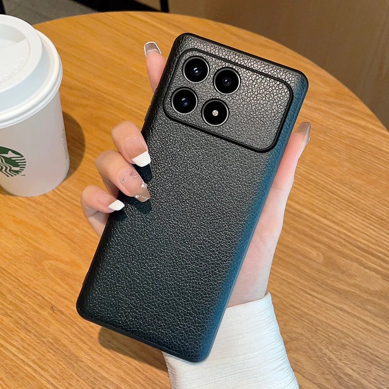 Luxurious Leather-Feel Litchi Texture Anti-Drop & Anti-Fingerprint Phone Case