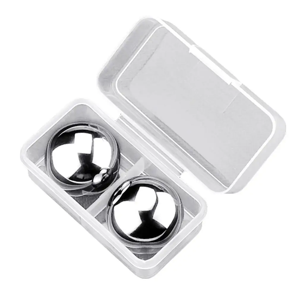 Round Ball Shaped Stainless Steel Whiskey Stones Red Wine Drink Cooler Ice Cubes Red Wine Coolers Reusable Chilling Stones