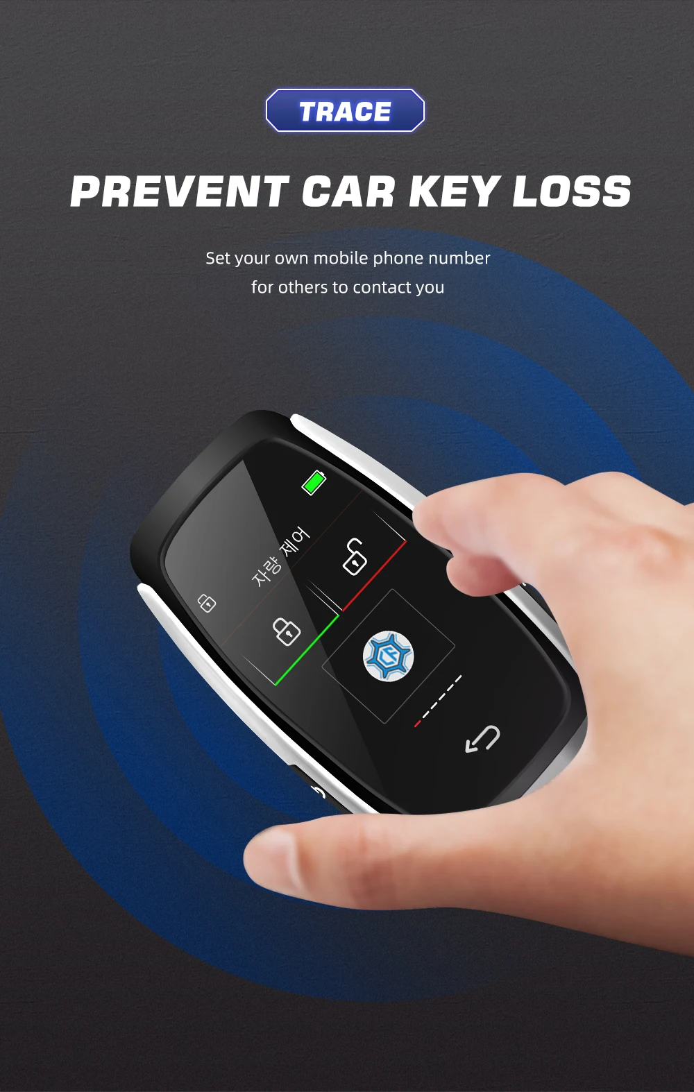 CF920 schermo LCD a chiave intelligente modificato universale per Audi per VW per Hyundai comodo accesso senza chiave blocco automatico coreano/inglese - Sbb5850dcb5604c42affb2fd14c56deffF