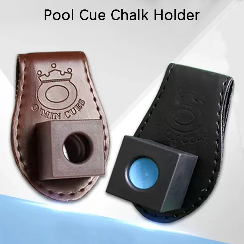 Billiard Chalk Holder Pool Cue Magnetic With Belt Clip Portable Fix Bag Billiards Accessory