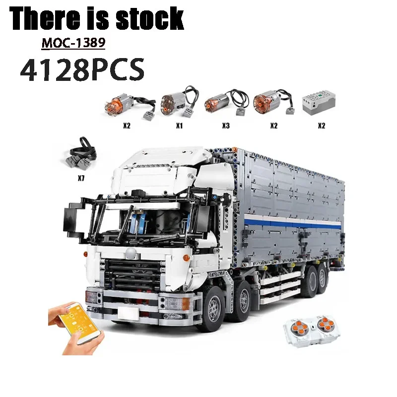 Mold King 13139 Moc-1389 Rc Car Wing Body Truck High Tech Model Kit Building Blocks Building Power Kids Kids Kids Gift