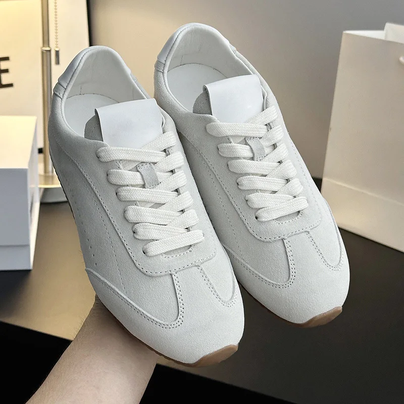 Klassische Damen Ballerinas Aus Leder Und Samt Für Den Alltag_voghion.com