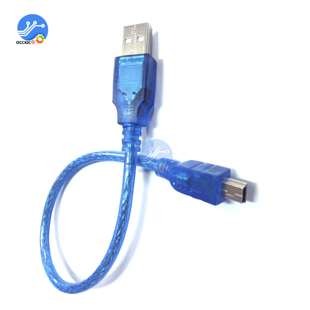 30CM/50CM/100CM Mini USB Cable Mini USB to Fast Data Charger Cable For USB C B Cable MP3 MP4 Player Digital Camera HDD