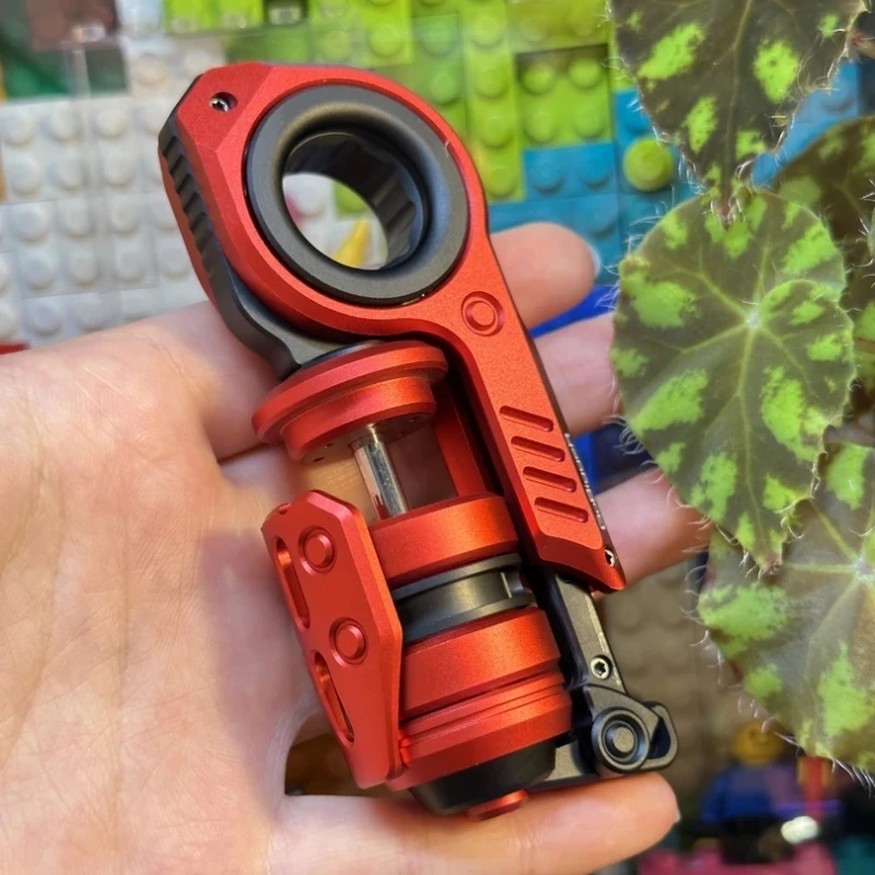 新品 GobiggeR フィジェットトイ スタングレネード 音叉内蔵 EDC 赤 音叉スタングレネード EDC フィジェットプッシュエッグ