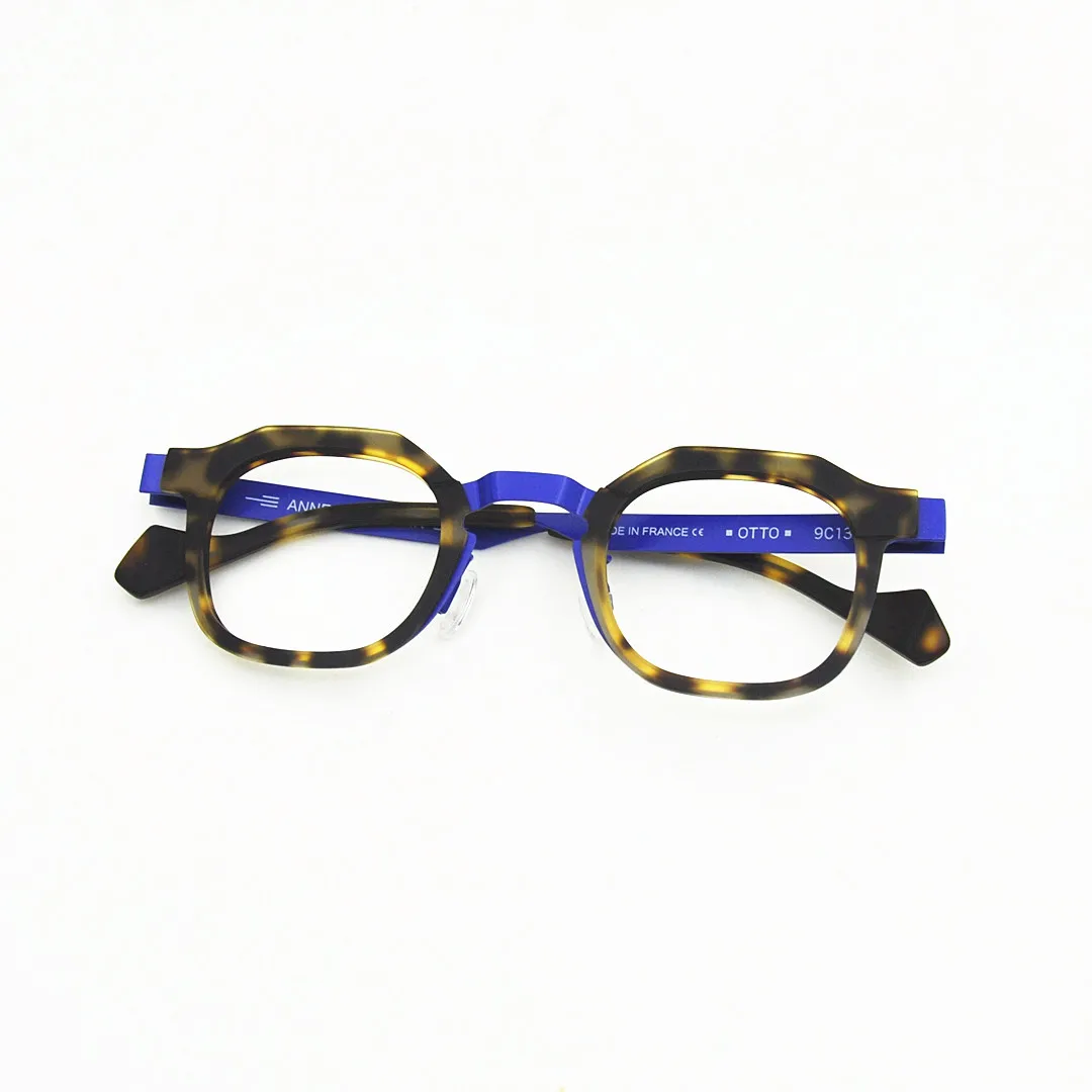 

Belight Optical France Design ANNE Prescription Vintage Retro Irregular Eyeglasses Spectacle Frame Eyewear OTTO