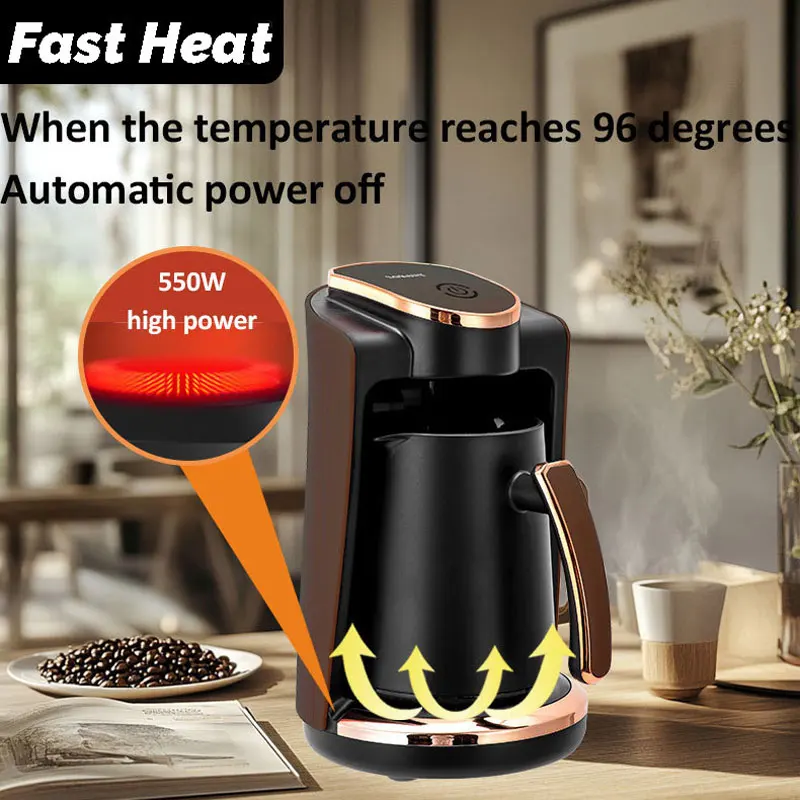 250ml Electric Coffee Pot 550W Portable Drip Coffee Machine Household Small Milk Maker Office Mocha Pot 110V 220V