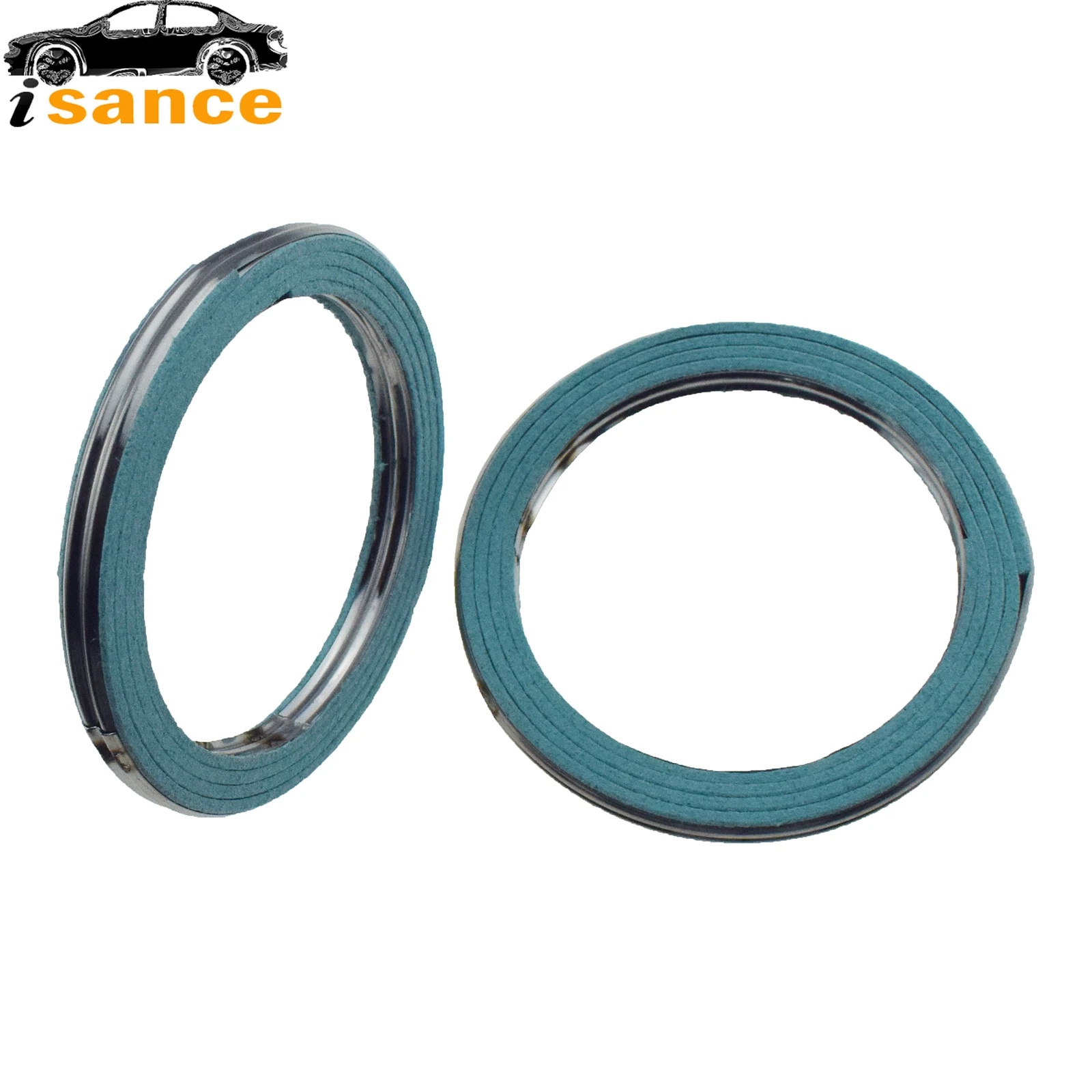 New 2Pcs Exhaust Pipe Gasket Kit For Toyota 4Runner Land Cruiser Paseo T100 Tacoma Tercel 90917-06061