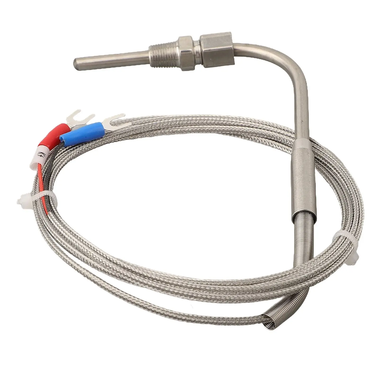 1/8" NPT K Type Thermocouple Exhaust Probe 1200°C Temperature Sensors Thread NPT Threads 2m Cable Adjustable Pressure Lock