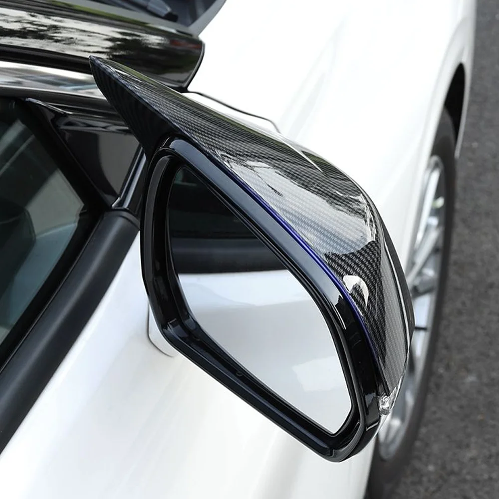 BMW iX I20 20222025 2023 2024 ABS 캡 윙 카본 파이버 블랙 트림 쉘 스티커 부품 액세서리 2개 자동차 미러 커버