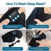 Bluetooth Sleeping Headphones 3D Eye Mask Wireless Air Travel Bluetooth 5.0 Headband Soft Elastic Comfortable Music Earphones 6