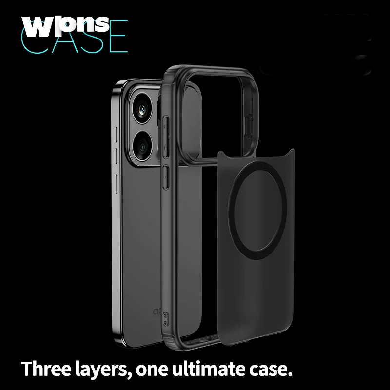 Premium Matte Anti-Fingerprint Magnetic Phone Case with Silky Touch Finish