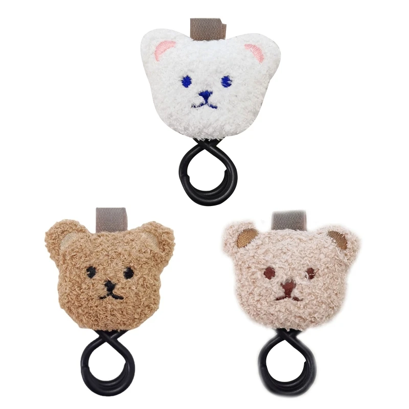 

Cartoon Plush Bear for Doll Baby Stroller Hook Mommy Bag Hanger Wheelchair Car C Drop shipping