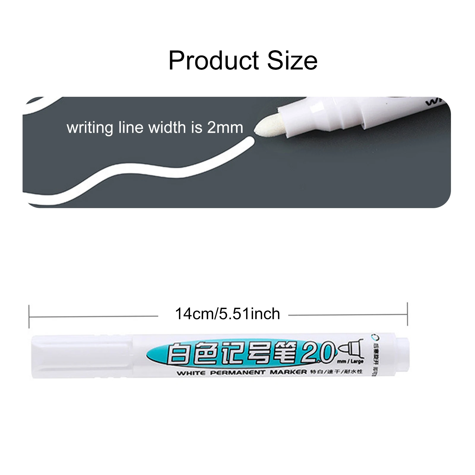 4Pcs 유성 화이트 마커 펜 방수 유성 화이트 그래피티 펜 자동차 타이어 락 페인팅을위한 빠른 건조 화이트 환경 펜