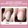 Nail Extension Fibers Gel Set Quick Nail Repair Constructed Adhesive Nail Care, Nail Fiber Rubber Base Gel Lasting Manicure Tool 4