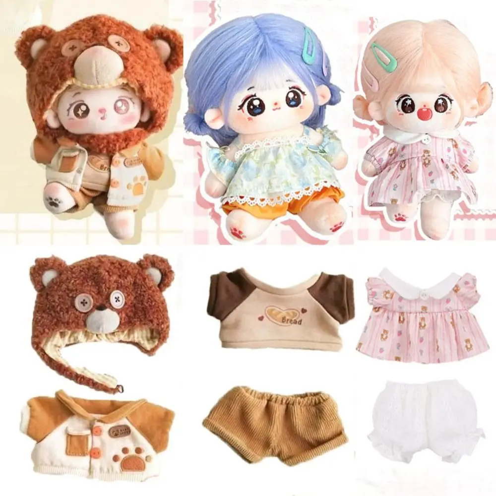 

Fashion 20cm Cotton Doll Jacket Pants Handmade Sport Clothes Outfits T-shirts 1/12 BJD Doll Shirt Pants Suits Kids