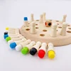 Wooden Memory Match Stick Chess Color Game Board Puzzles Montessori Educational Toy Cognitive Ability Learning Toys For Children 2