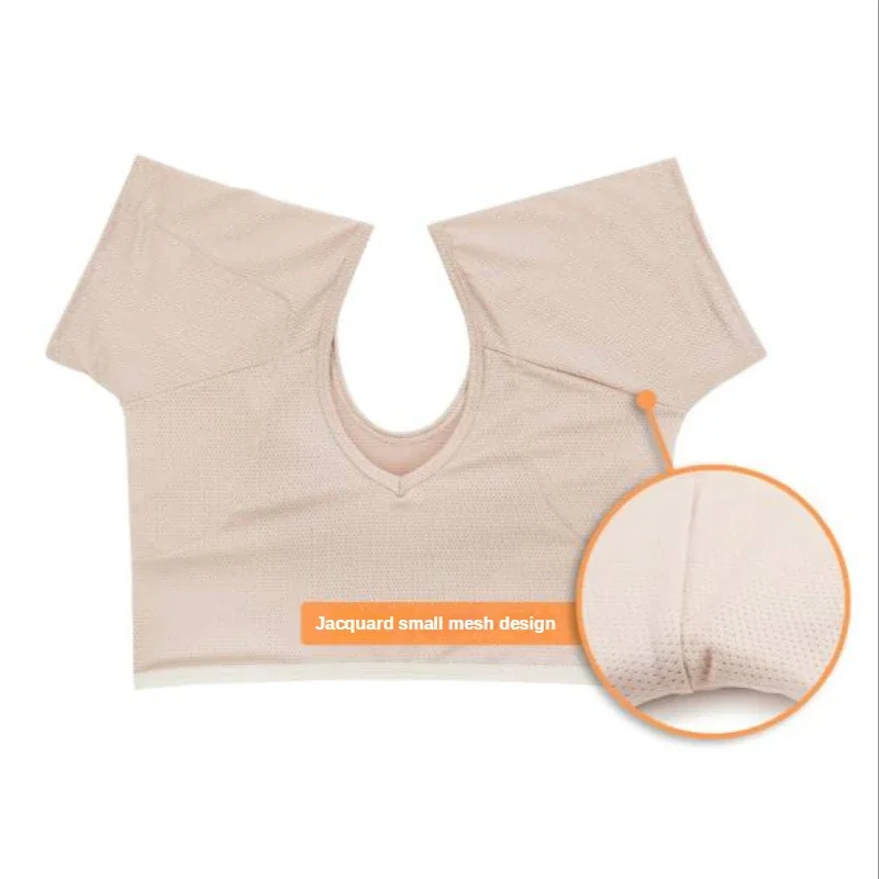 

1PC T-shirt Shaped Sweat Pad Washable Both Sides Reusable Wearable Underarm Sweat Pad Perfume Absorbent Shield Deodorant