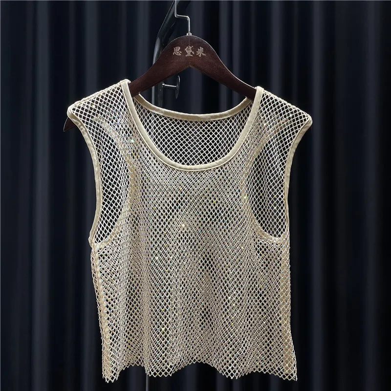 diamond mesh top