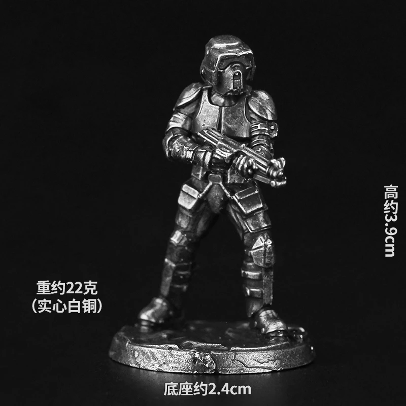 Metal Clone Man Soldier Action Figures Model Cupronickel Board Game Miniature Figurine Toys Game Piece Ornament Accessories