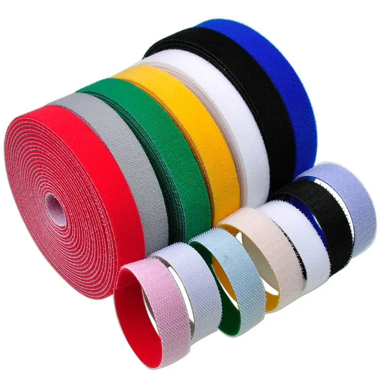 

1.5M Cable Ties Reusable Loop Bundle Self Adhesive Fastener DIY Accessories Nylon Strap Organizer Clip Wire Holder Management