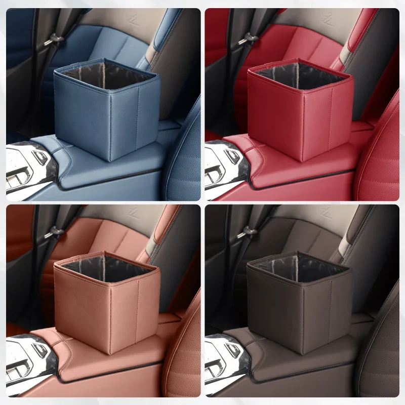 Car Trash Can Folding Portable Multifunctional Seat Back Hanging Storage Bag Waterproof Car Storage Bag For BMW New 5 Series i5