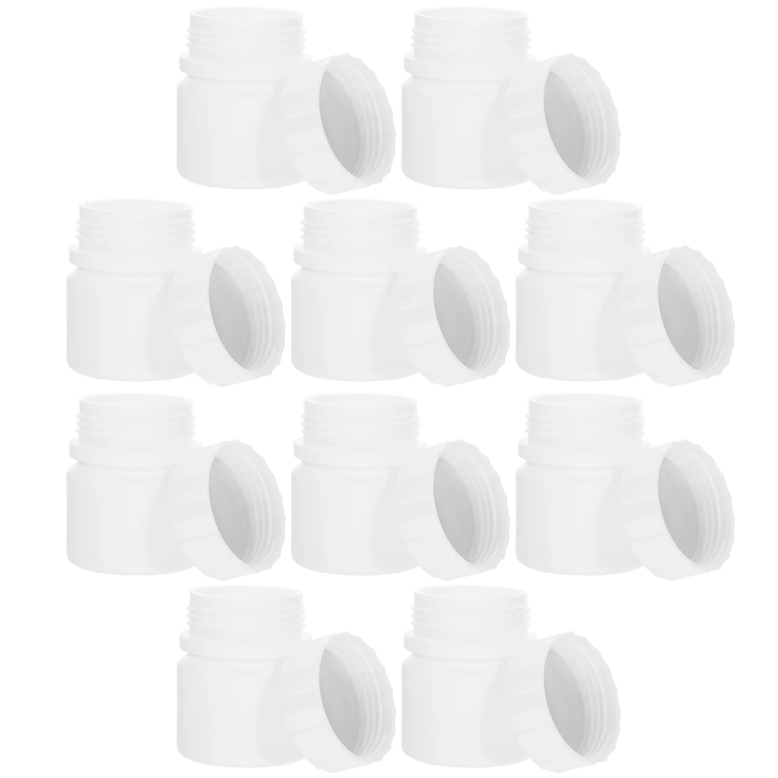 

12pcs Small Pills Bottles Powder Bottles Refillable Medicine Bottles with Screw Cap Powder Containers(30ml)