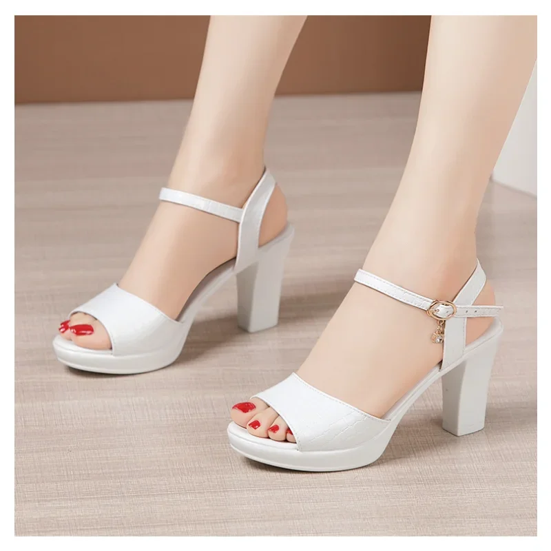 

Sexy Peep Toe Ladies Summer Shoes For Dress Women Wedge Heel Sandals High Heel Woman 2023 New Female Platform Sandals